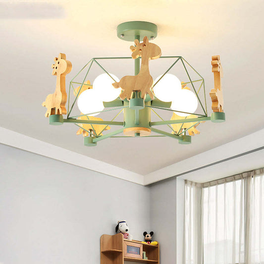 Arisha Giraffes LED-Unterputz-Deckenleuchte