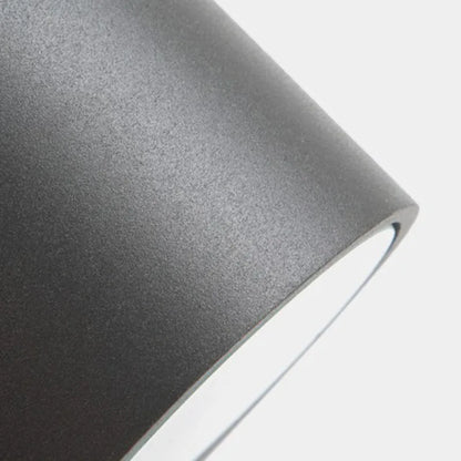 Tavon Minimalist Metal Square Outdoor Wall Lamp, Black