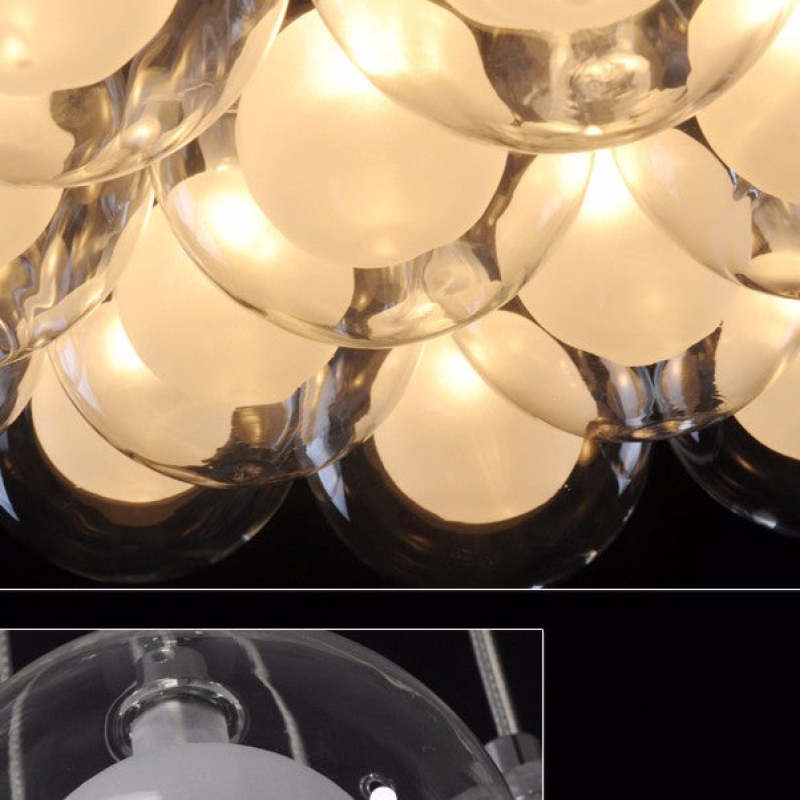 Lampe à suspension moderne à bulles Valentina, 5 styles