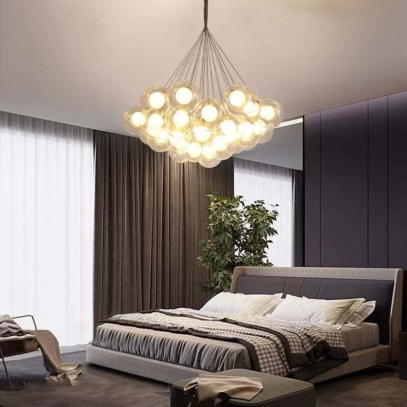 Lampe à suspension moderne à bulles Valentina, 5 styles