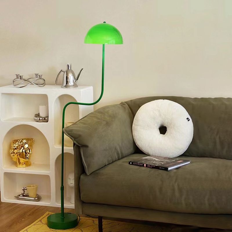 Salgado Stehlampe Mushroom Middle Ancient, Arc Metal, Grün, Esszimmer