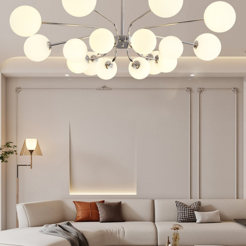 Valentina Lustre LED moderne Chrome/Or Salon/Chambre