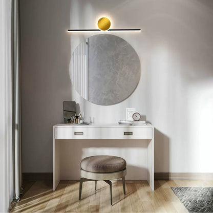 Arisha Modern Simple Circular Line Gold Wall Lamp