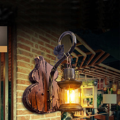 Epoch Wall Lamp Cucurbits/Candle Vintage, Wood/Metal, Bedroom