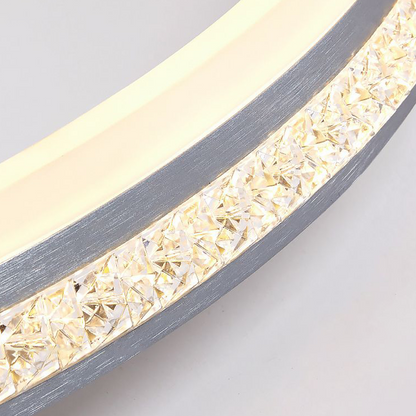 Arisha Modern Ring Metal/ Flush Mount Ceiling Lights, Silver