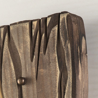 Epoch Wall Lamp Vintage Candle Wooden Glass, Bedroom