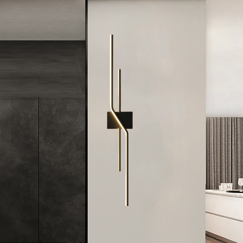 Arisha Minimalist Linear Metal Vanity Wall Light