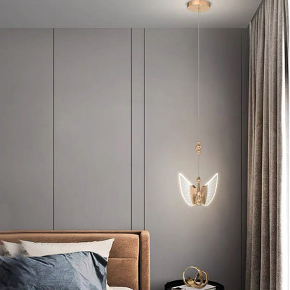 Arisha Modern Creative Swan Pendant Light, 2 Color