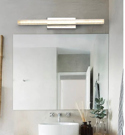 Arisha Modern Rectangular Metal Modern Wall Lamp, Silver