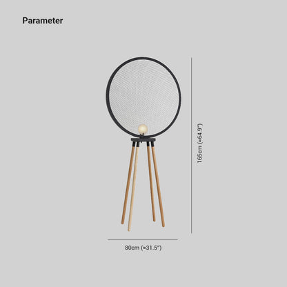 Cooley modernes Design minimalistische Stehlampe, Metall und Holz