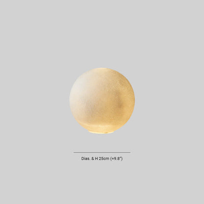Mira Lampadaire décoratif moderne de rêve, globe lunaire, résine, chambre à coucher