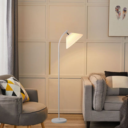 Moderne Arc-Stehlampe aus plissiertem Metallgewebe von Ozawa, 3 Farben