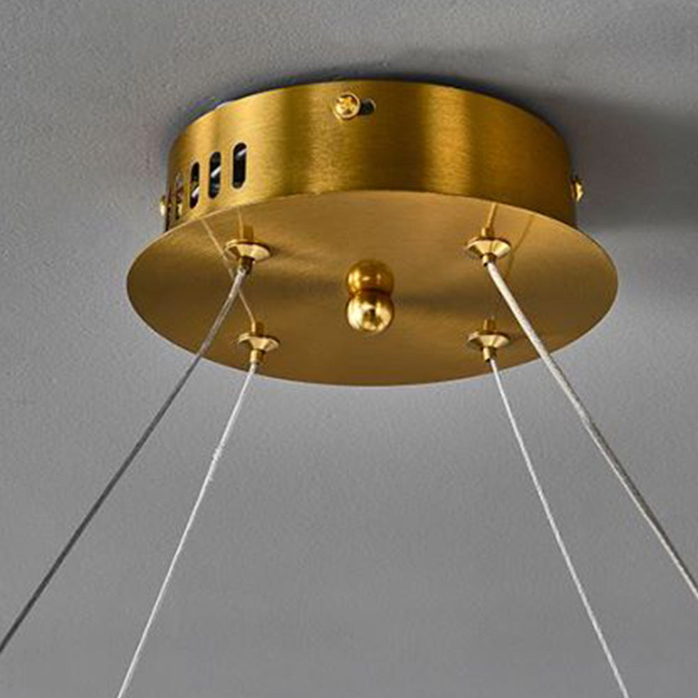 Arisha Creative Ring Lampe à suspension en métal/arcylique Doré