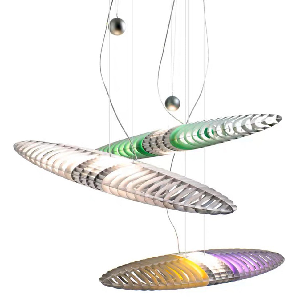 Arisha moderne Pendelleuchte aus Edelstahl, 4 Farben