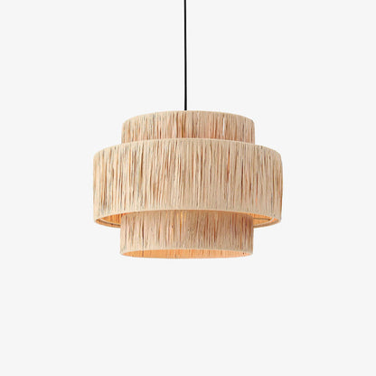 Suspension en rotin rustique Boho Muto, 3 styles