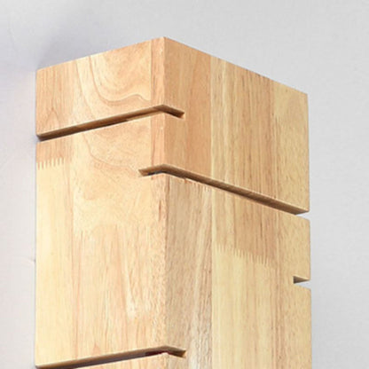 Muto Wandleuchte, rechteckig, minimalistisch, für Nachttisch, Holz, Schlafzimmer