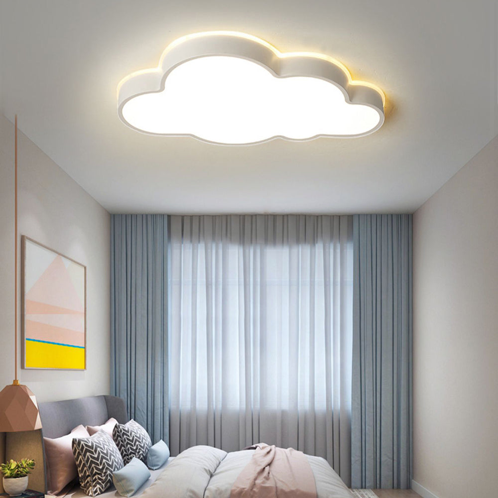 Moderne Deckenleuchte „Arisha Cloud“, weiß, Metall