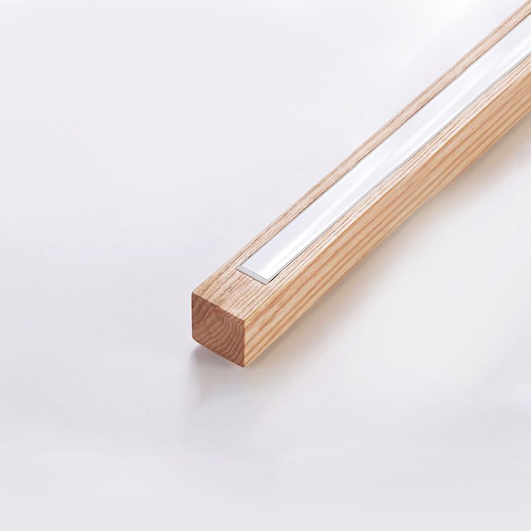 Lampadaire en bois nature linéaire minimaliste Ozawa