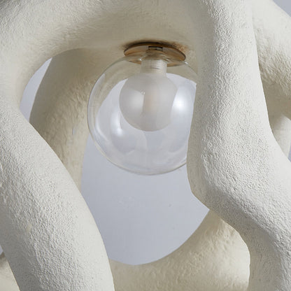 Avi Modern Metal/Resin White/Black Pendant Light