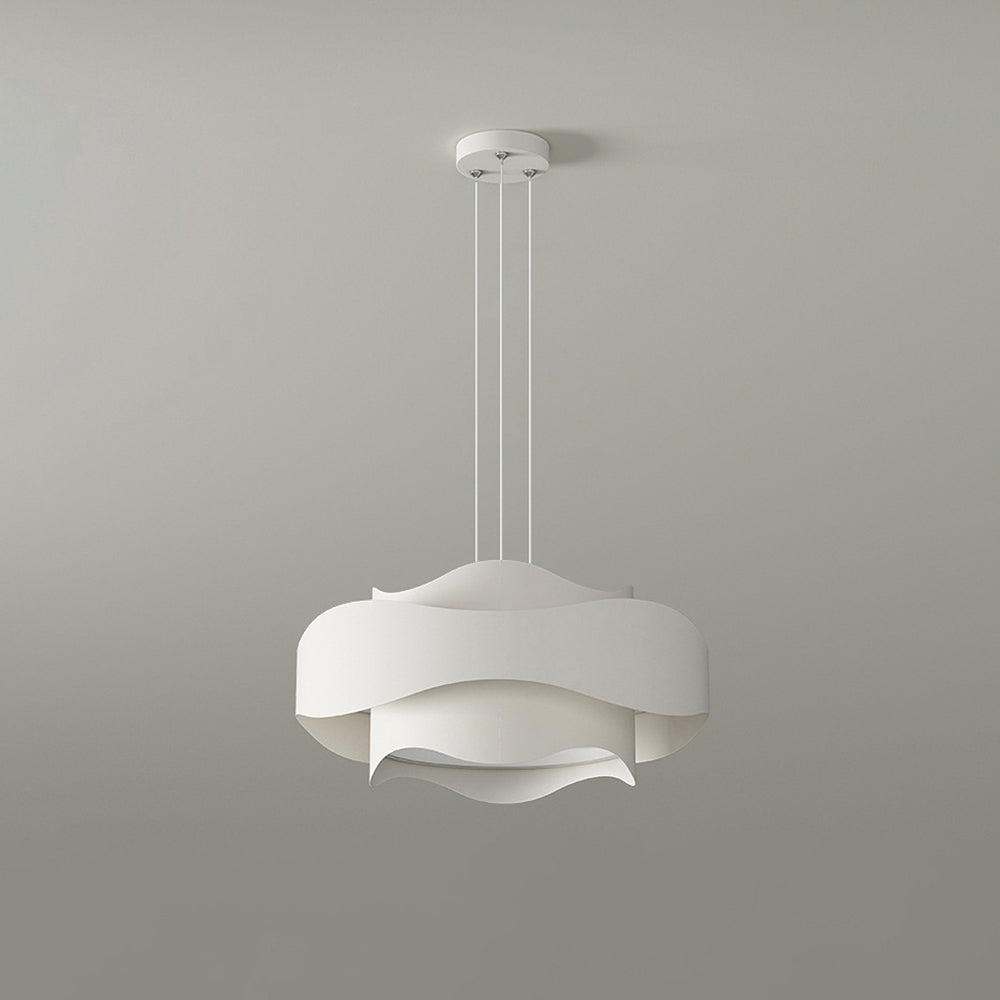 Arisha Art Déco Lampe à suspension en forme de fleur Blanc