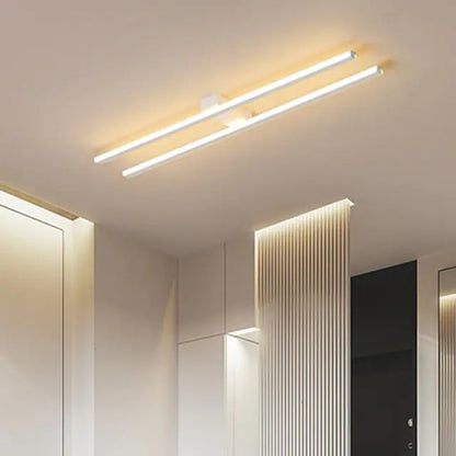 Arisha Modern Minimaliste Flush Mount Ceiling Light, Double-Linear