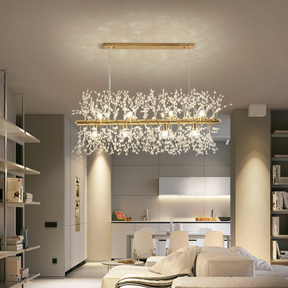 Arisha Creative Art Chandelier Crystal Pendant Light for Dining Room