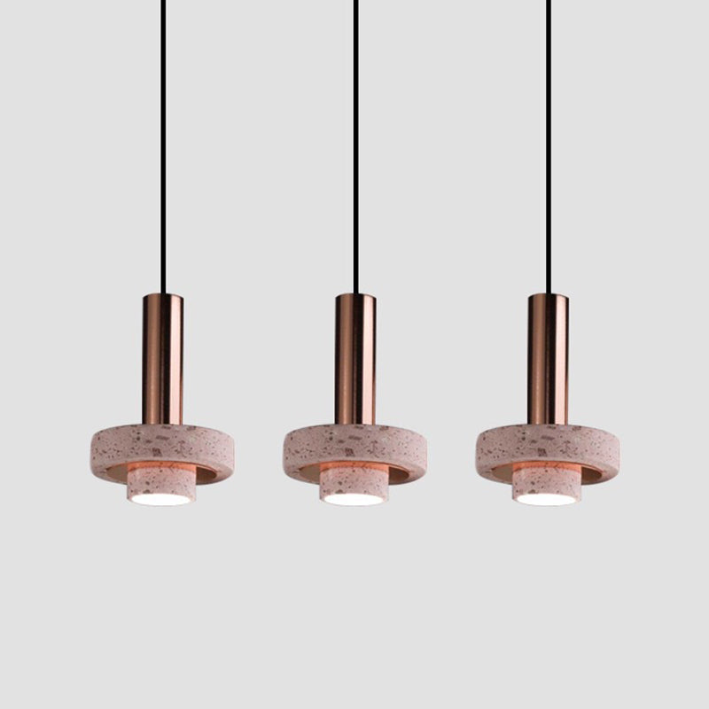 Arisha moderne bunte LED-Pendelleuchte im Art-Deco-Stil, Terrazzo