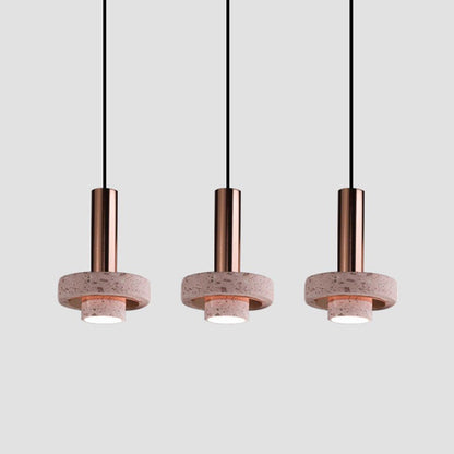 Arisha moderne bunte LED-Pendelleuchte im Art-Deco-Stil, Terrazzo