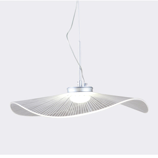 Arisha Designer Lotusblattförmige Metall-Pendelleuchte, Weiß