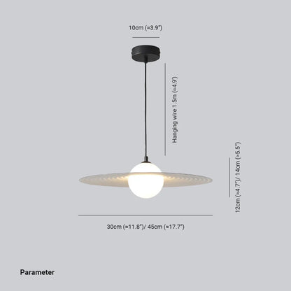 Arisha Minimalist Star Ring Pendant Light,Black/White