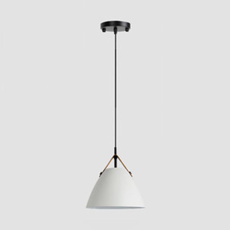 Valentina Suspension moderne en métal en forme de frisbee, noir/blanc