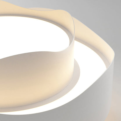Arisha Art Déco Lampe à suspension en forme de fleur Blanc