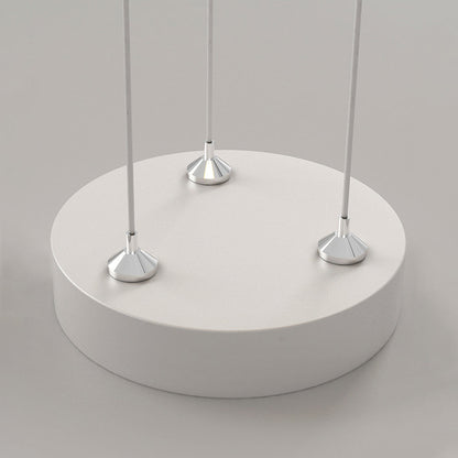 Arisha Art Déco Lampe à suspension en forme de fleur Blanc