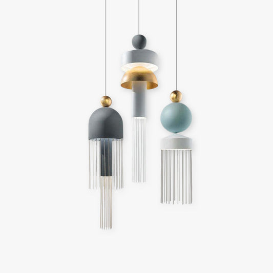 Arisha moderne metalen hanglamp met kwastjes