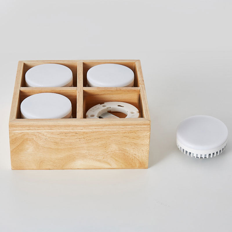 Muto Ceiling Light No Main Light, Wood