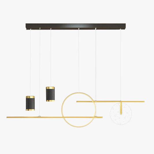 Arisha moderne metalen sterrenhemel hanglamp, zwart/wit/goud