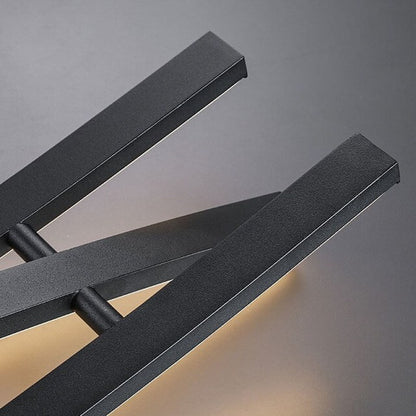 Arisha Modern Linear Metal Pendant Light, Black