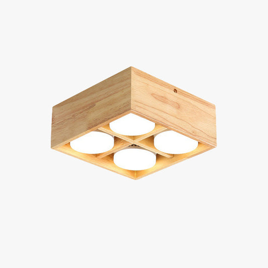 Muto plafondlamp zonder hoofdlamp, hout