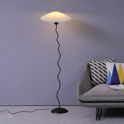 Lampadaire LED moderne en tissu champignon Ritta