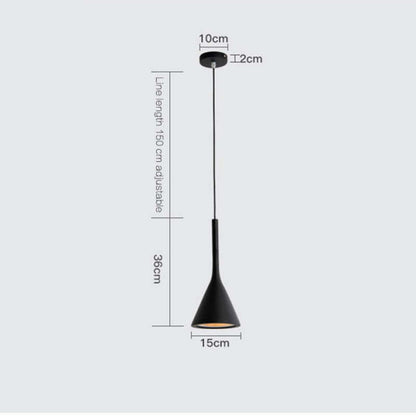 Valentina Modern Pendant Light, Triangle