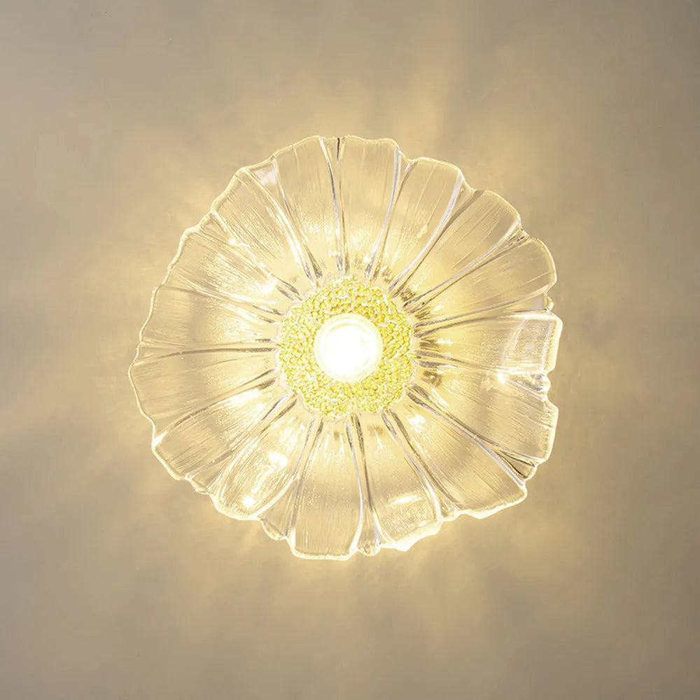 Plafonnier/Suspension en verre Calia Flower