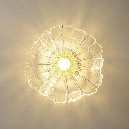 Plafonnier/Suspension en verre Calia Flower