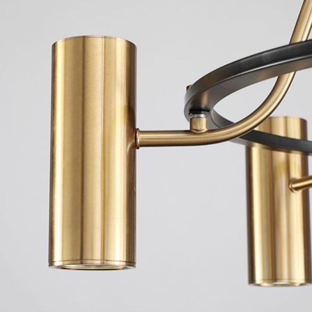 Arisha Modern Spotlight Metal Pendant Light, Gold