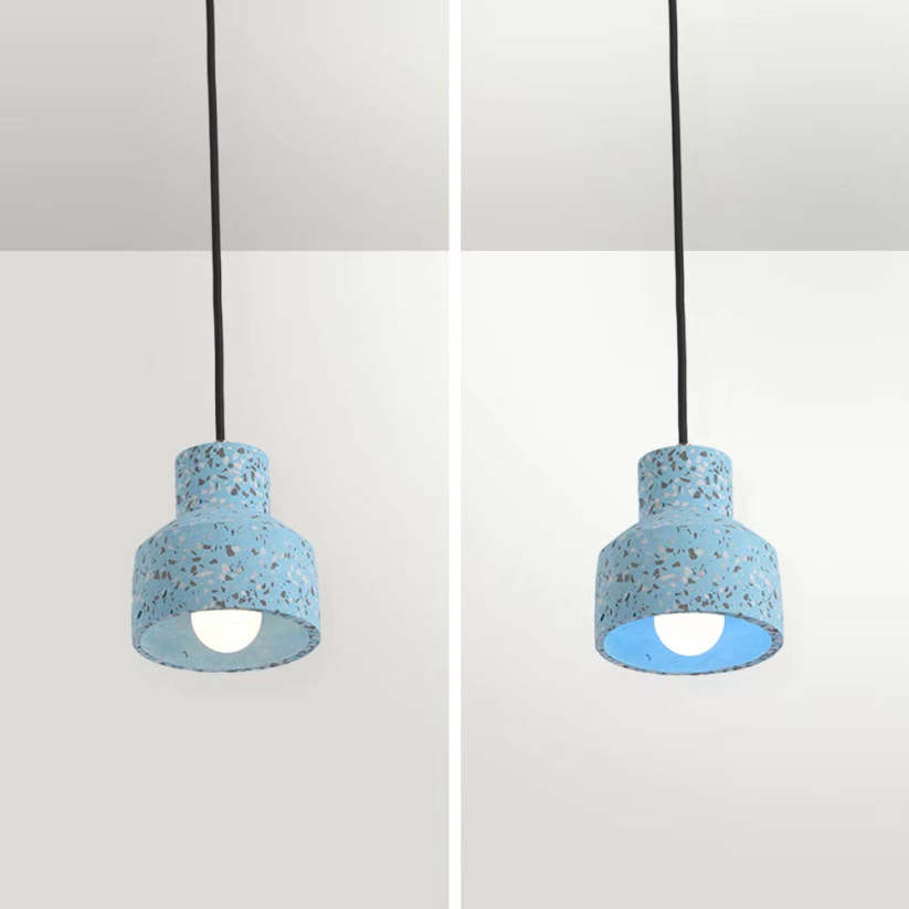 Lampe suspendue Aira, ciment, moderne et industrielle, 4 couleurs