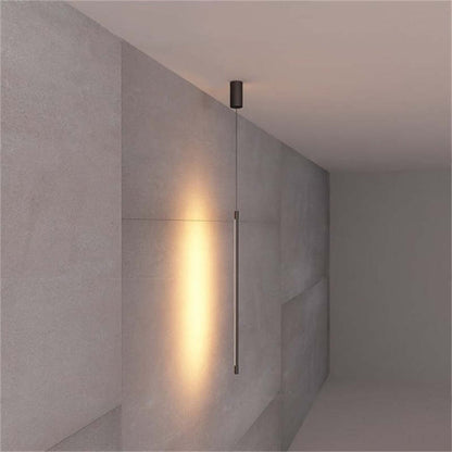 Suspension linéaire minimaliste Erix pour chevet, noire