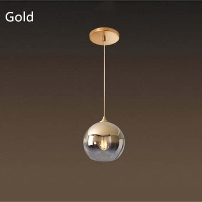 Brina Frosted Balloon Pendant Light Gradient