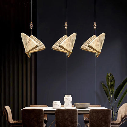 Arisha Art Deco Butterfly Pendant Light, 2 Color
