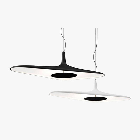 Arisha moderne minimalistische kreative Pendelleuchte aus Kunstharz, schwarz/weiß