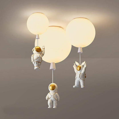 Aria Astronaut Balloon Flush Mount Ceiling Light, L 20/25/30/35cm