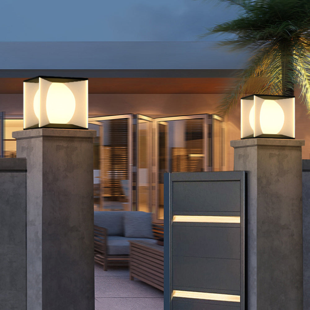 Ray Modern Moon  Outdoor Pier-Mount Pillar Light